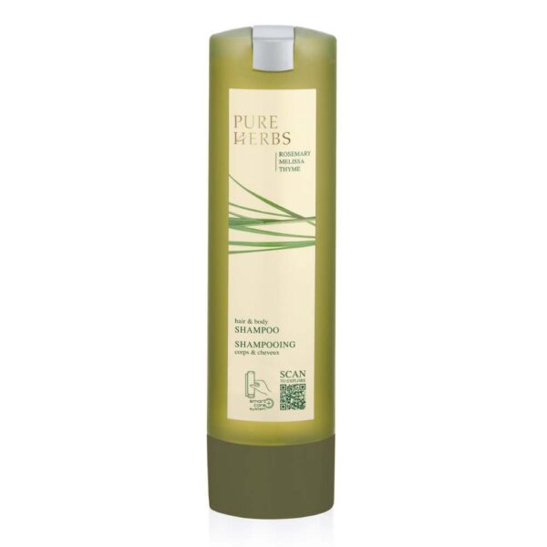 Champú cuerpo y cabello 300ml recomendado para hoteles Pure Herbs - Smart Care