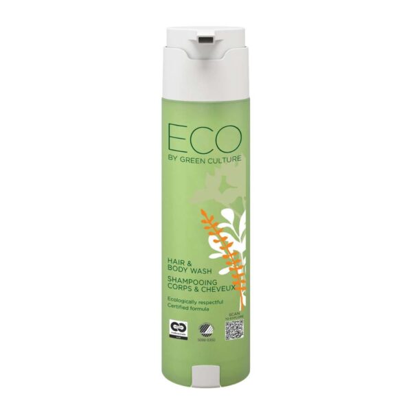 Champú cuerpo y cabello 300ml recomenadado para hoteles ECO by Green Culture – Shape