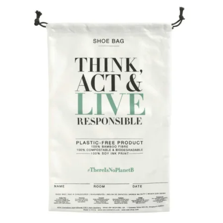 Bolsa para zapatos de fibra de bambú para hoteles - Think act & live
